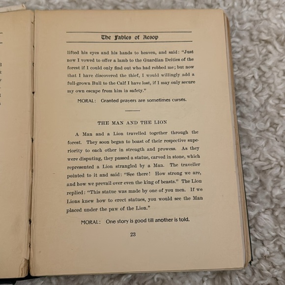AESOP'S FABLES, hardcover, 1913 - Picture 11 of 17